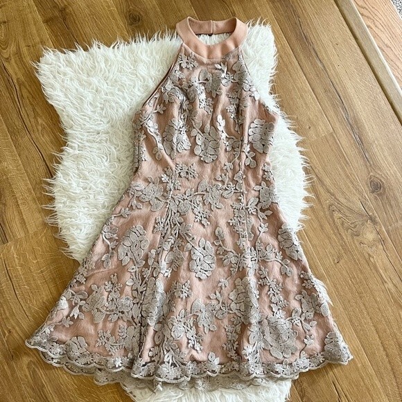 Dress the Population Abbie Sequins Lace Dress | Size M - Picture 2 of 11